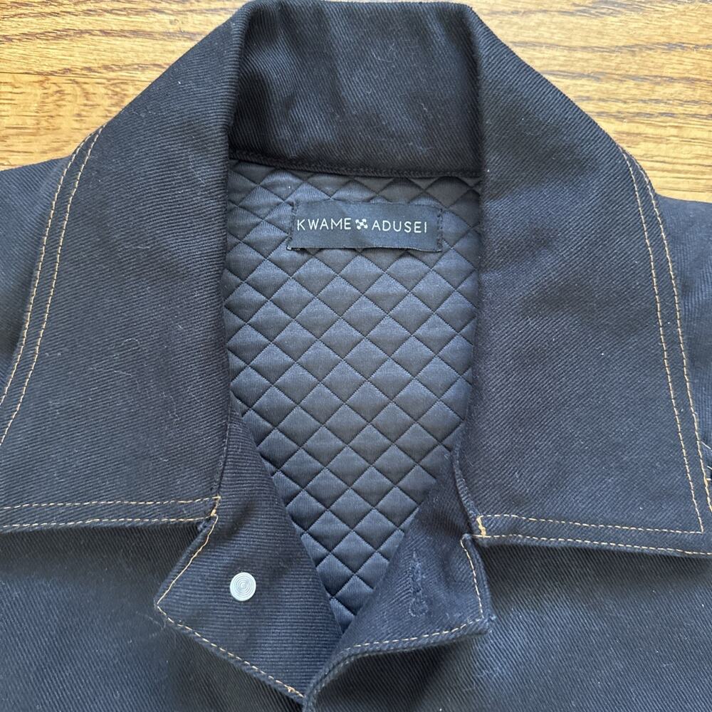 Kwame adusei KARD DENIM JACKET - ONE SIZE / BLACK - Picture 2 of 12